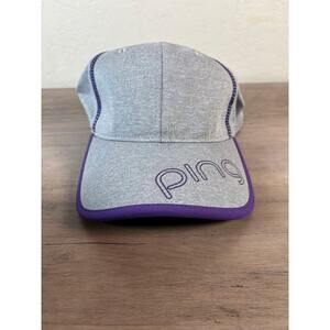 PING Women's Golf Hat- Gray Purple One‎ Size EUC